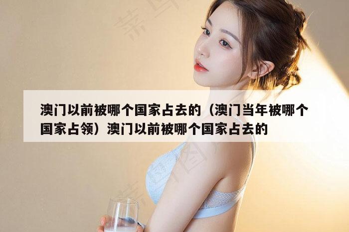 澳门以前被哪个国家占去的（澳门当年被哪个国家占领）澳门以前被哪个国家占去的